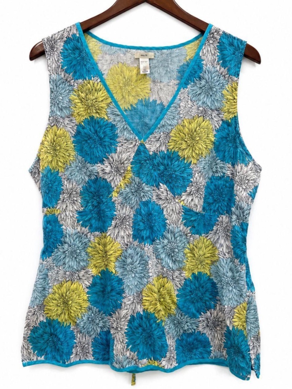 Vintage Y2K Old Navy Cottagecore Babydoll Tank Top Sleeveless Shirt Floral XL